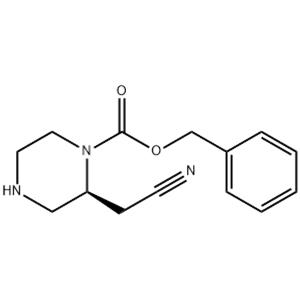 benzyl (2S)-2-(cyanomethyl)piperazine-1-carboxylate