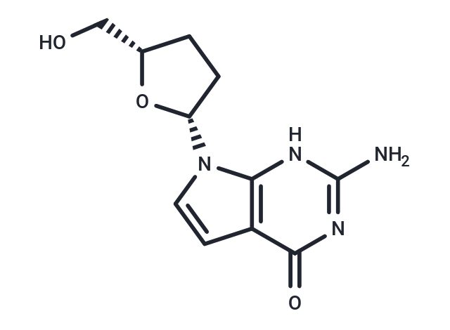 7-Deaza-2',3'-dideoxyguanosine