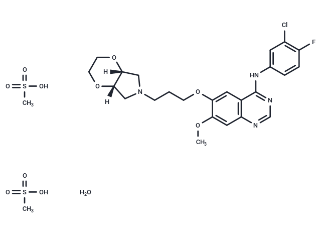 Larotinib mesylate hydrate