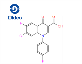 1-(p-Fluoro-phenyl-6-fluoro-7-chloro-4-oxo-3-quinolinecarboxylic acid