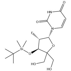 1-[2-Deoxy-3-O-[(1,1-dimethylethyl)dimethylsilyl]-2-fluoro-4-C-(hydroxymethyl)-β-D-threo-pentofuranosyl]-2,4(1H,3H)-pyrimidinedione