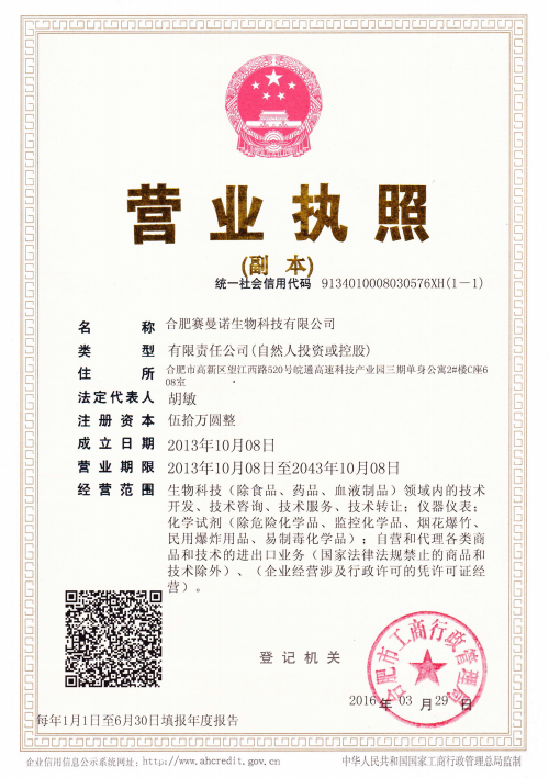 Business License Of EnterpriseLegal Person