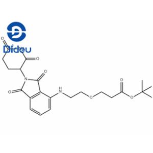 Propanoic acid, 3-[2-[[2-(2,6-dioxo-3-piperidinyl)-2,3-dihydro-1,3-dioxo-1H-isoindol-4-yl]amino]ethoxy]-, 1,1-dimethylethyl ester