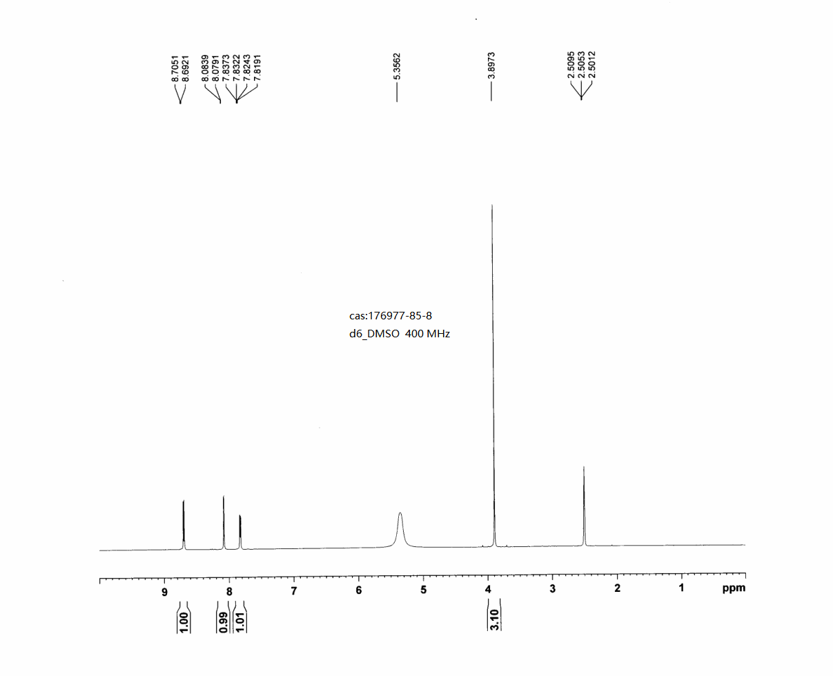 Methyl 4-chloro-2-pyridinecarboxylate hydrochloride(176977-85-8) <sup>1</sup>H NMR