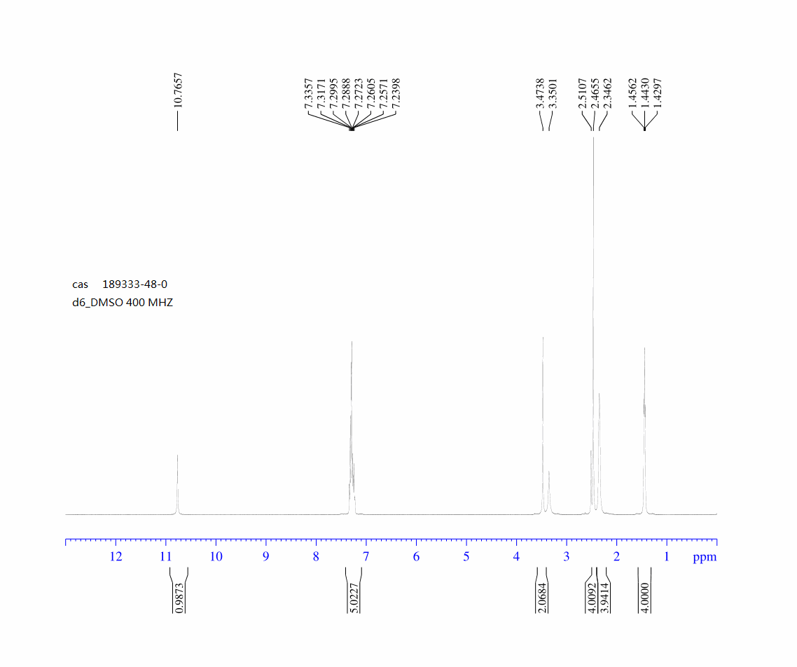 9-BENZYL-3,9-DIAZA-SPIRO[5.5]UNDECANE-2,4-DIONE(189333-48-0) <sup>1</sup>H NMR