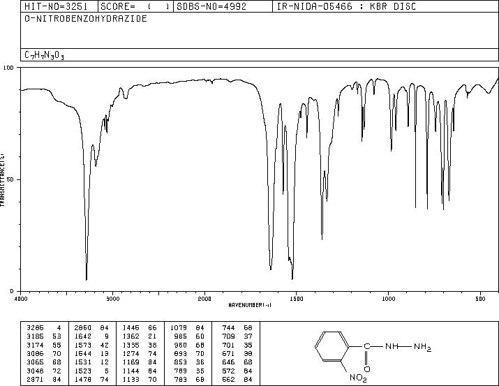 2-NITROBENZHYDRAZIDE(606-26-8) IR2