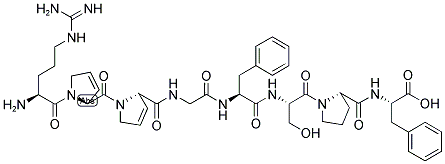 (3,4-DEHYDRO-PRO2,3,DES-ARG9)-BRADYKININ Struktur