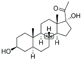 5-ALPHA-PREGNAN-3-BETA, 17-DIOL-20-ONE Struktur