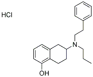 (+/-)-2-(N-PHENYLETHYL-N-PROPYL)AMINO-5-HYDROXYTETRALIN HYDROCHLORIDE Struktur