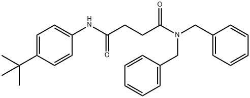 N1,N1-DIBENZYL-N4-[4-(TERT-BUTYL)PHENYL]SUCCINAMIDE Struktur