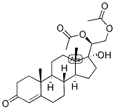 17A-HYDROXY-20B,21-DIACETOXY-4-PREGNEN-3-ONE Struktur