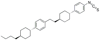 1-[4-(TRANS-4-BUTYLCYCLOHEXYL)PHENYL]-2-[TRANS-4-(4-ISOTHIOCYANATOPHENYL)CYCLOHEXYL]ETHANE Struktur