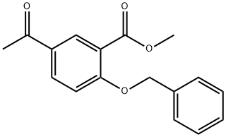 2-BENZYL-5-ACETYL METHYL SALICYLATE Struktur