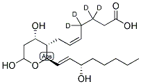 9ALPHA,11,15S-TRIHYDROXY-THROMBA-5Z,13E-DIEN-1-OIC-3,3,4,4-D4 ACID Struktur