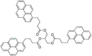 GLYCEROL TRIS-(1-PYRENEBUTYRATE) Struktur