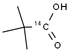 PIVALIC ACID, [1-14C]- Struktur