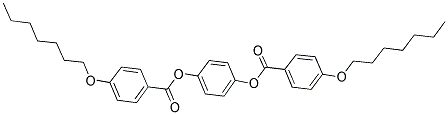 P-PHENYLENE BIS(P-HEPTYLOXYBENZOATE) Struktur