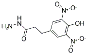 3,5-DINITRO-4-HYDROXYPHENYLPROPIONIC ACID HYDRAZIDE Structure