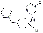 1-BENZYL-4-(3-CHLOROANILINO)-4-CYANOPIPERIDINE Struktur