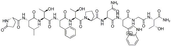 GLP-LEU-THR-PHE-THR-PRO-ASN-TRP-GLY-THR-NH2 Struktur