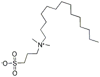 N-TETRADECYL-N,N-DIMETHYL-3-AMMONIO-1-PROPANESULFONATE Struktur