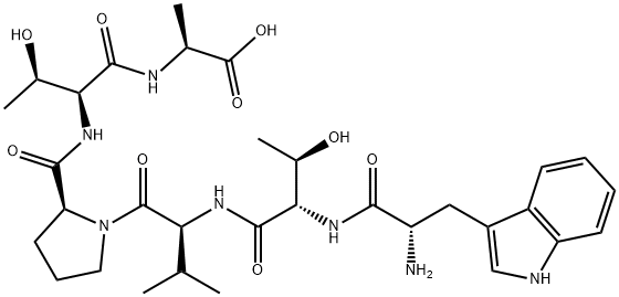 NECTOFIBRIN HEXAPEPTIDE (RAT) Struktur