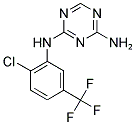 2-AMINO-4-(2-CHLORO-5-(TRIFLUOROMETHYL)PHENYLAMINO)-1,3,5-TRIAZINE Struktur