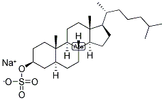 5-ALPHA-CHOLESTAN-3-BETA-OL SULPHATE, SODIUM SALT Struktur