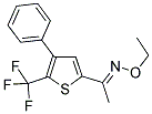 1-[4-PHENYL-5-(TRIFLUOROMETHYL)-2-THIENYL]ETHAN-1-ONE O1-ETHYLOXIME Struktur