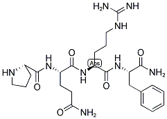 H-PRO-GLN-ARG-PHE-NH2 Struktur