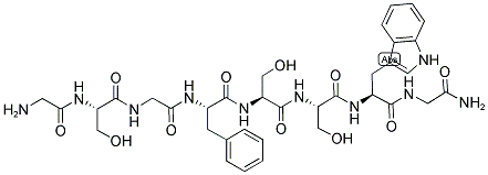 GLY-SER-GLY-PHE-SER-SER-TRP-GLY-NH2 Struktur