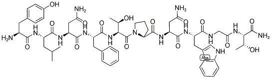 TYR-LEU-ASN-PHE-THR-PRO-ASN-TRP-GLY-THR-NH2 Struktur