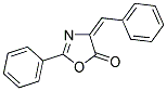 2-PHENYL-4-(PHENYLMETHYLENE)-1,3-OXAZOL-5(4H)-ONE Struktur