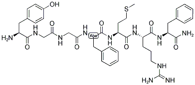 H-TYR-GLY-GLY-PHE-MET-ARG-PHE-NH2 Struktur