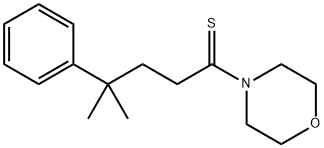 4-METHYL-1-MORPHOLIN-4-YL-4-PHENYLPENTANE-1-THIONE Struktur