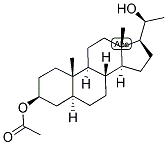 5-ALPHA-PREGNAN-3-BETA, 20-ALPHA-DIOL 3-ACETATE Struktur