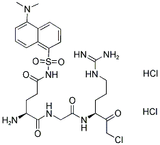 1,5-DANSYL-GLU-GLY-ARG CHLOROMETHYL KETONE, DIHYDROCHLORIDE Struktur