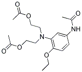 3-(N,N'-BISACETOXYETHYL)AMINO-4-ETHOXYACETANILIDE Struktur