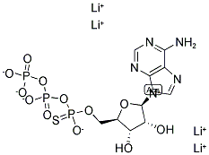 ADENOSINE-5'-O-(1-THIOTRIPHOSPHATE) LITHIUM SALT Struktur