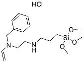 N-[2-(N-VINYLBENZYLAMINO)ETHYL]-3-AMINOPROPYLTRIMETHOXYSILANE HYDROCHLORIDE Struktur