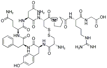 (ARG8)-VASOPRESSIN Struktur