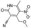 1,2-DIHYDRO-4-(METHOXYMETHYL)-6-METHYL-5-NITRO-2-OXONICOTINONITRILE Struktur