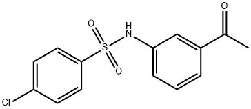 N-(3-ACETYLPHENYL)-4-CHLOROBENZENESULFONAMIDE Structure