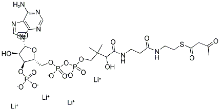 ACETOACETYL COENZYME A LITHIUM SALT Structure