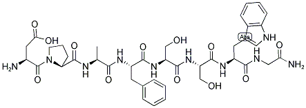 ASP-PRO-ALA-PHE-SER-SER-TRP-GLY-NH2 Struktur