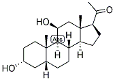 5-BETA-PREGNAN-3-ALPHA, 11-BETA-DIOL-20-ONE Struktur