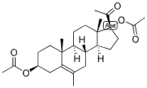 5-PREGNEN-6-METHYL-3-BETA, 17-DIOL-20-ONE DIACETATE Struktur