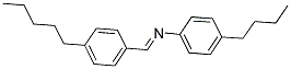 P-PENTYLBENZYLIDENE P-BUTYLANILINE Struktur