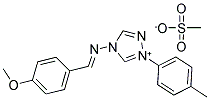 4-[(4-METHOXYBENZYLIDENE)AMINO]-1-(4-METHYLPHENYL)-4H-1,2,4-TRIAZOL-1-IUM METHANESULFONATE Struktur