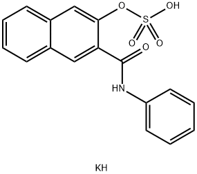 NAPHTHOL AS SULPHATE POTASSIUM SALT Struktur